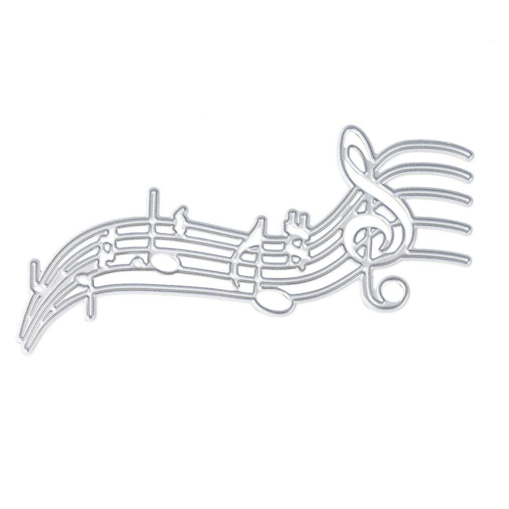 Musical Note Cutting Dies, U-horizon DIY Scrapbooking Metal Embossing Stencil For Album Paper Card Art Craft