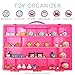 Tsum Tsum Mini Toys Carrying Case - Stores Dozens Of Tsum Tsum Mini Figure And Toys - Durable Toy Storage Organizers By Life Made Better - Pink