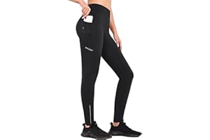 BALEAF Women's Thermal Fleece Running Leggings Cycling Yoga Tights Athletic Compression Pants for Hiking/Bike