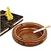 Yilove Round Wooden Ashtray 5.3