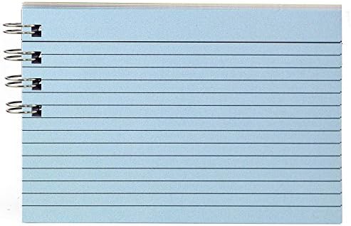 Concord Revision Cards Colored Ruled 6"x4" Spiral Bound Index Cards