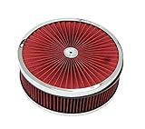 14"x 4" Chrome Breather Washable Air Filter Cleaner