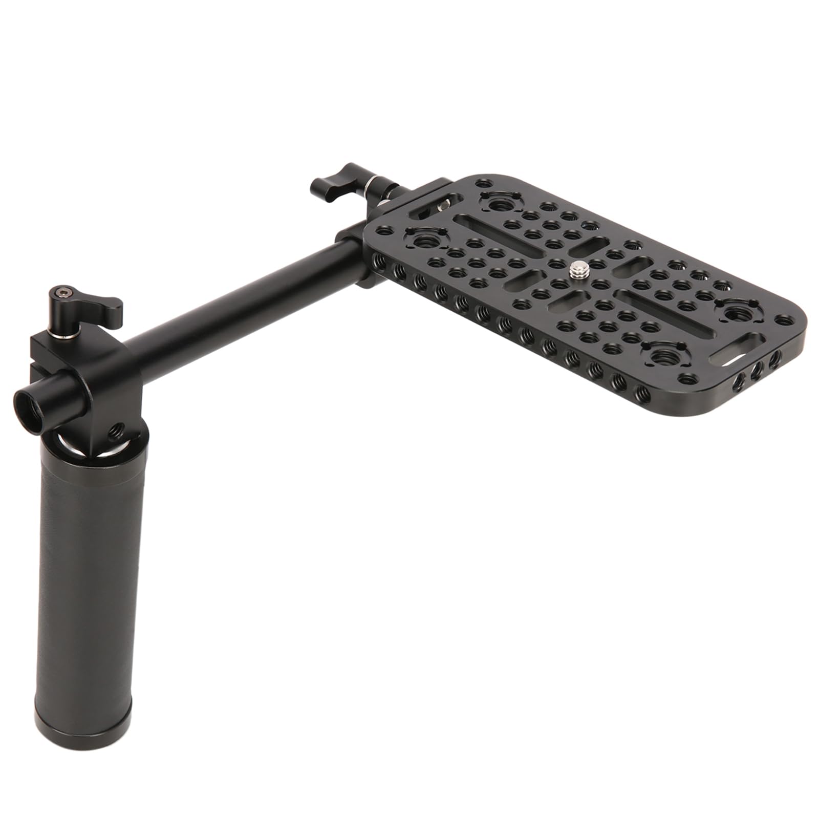 NICEYRIG Camera Handheld Floor Holder Rig for DSLR Cameras and Camcorders,with 20cm Rod,Hand and Plate,Compatible with Sony FS7/FS5/FX6/FX9/FDR-AX1E,Panasonic AG-UX180MC/AG-UX90MC/ AG-CX98MC-543