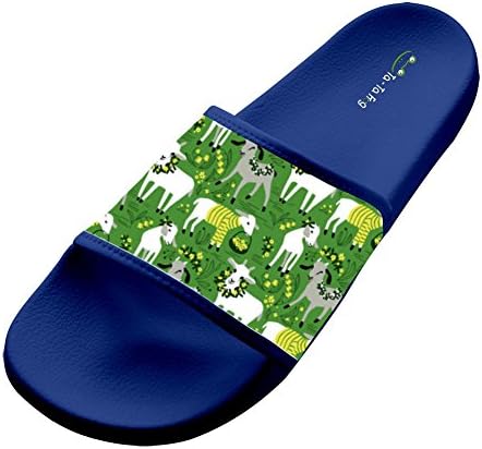 UIJ JJAA Goats Fashion Slide Sandals Indoor &amp; Outdoor Slippers 11 B(M) US