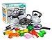 KINFAYV Pretend Play Kitchen Cooking Toy Set - 20 Pieces Pretend & Play Cooking Set Cookware Playset with Pots & Pans, Cutting Vegetables, Utensils Toys for Kids Early Age Development Educational Toy