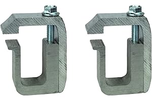 GCI STRONGER BY DESIGN G-1 Clamp. Made in USA with 6000 Series Structural Aluminum to Ensure Quality and Strength. For Mounting Caps, Camper Shells, Toppers to Pickups (2)