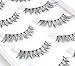 AJOY 3 Styles 15 Pairs Demi Wispies False Eyelashes Multipack, Natural Strip Lashes Pack, Invisible Band Eyelashes, Tapered Criss-Cross and Corner Wing Professional Lashes Set, R-15P