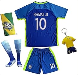 neymar blue brazil jersey