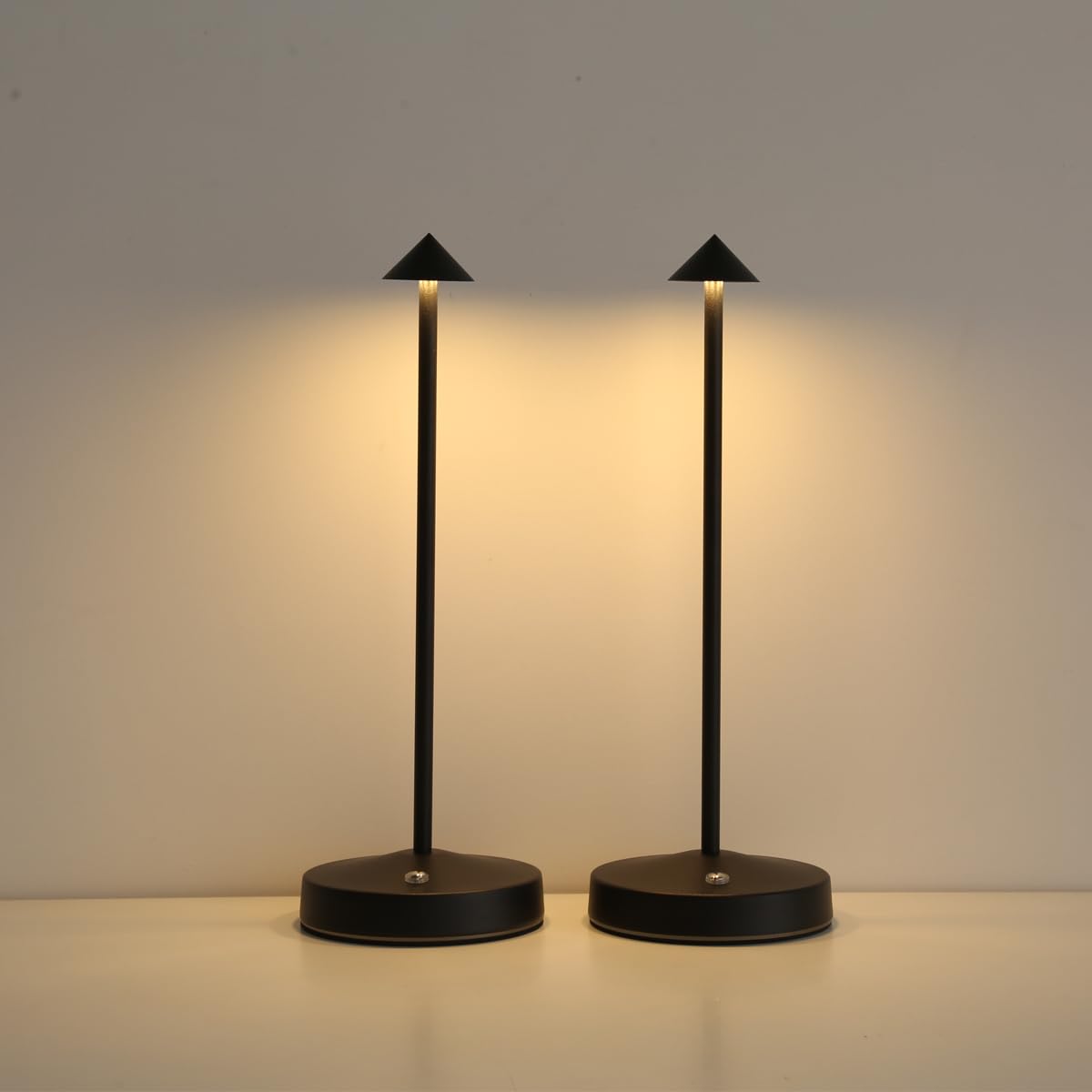 Photo 1 of maglaw Rechargeable Cordless Table Lamp,3000mAh Battery Operated Table lamp,Portable LED Touch 2 Levels Brightness Dimmable Bar Lamp,Battery Powered Lamp for Bars,Restaurant,Living Room(2 Pack)