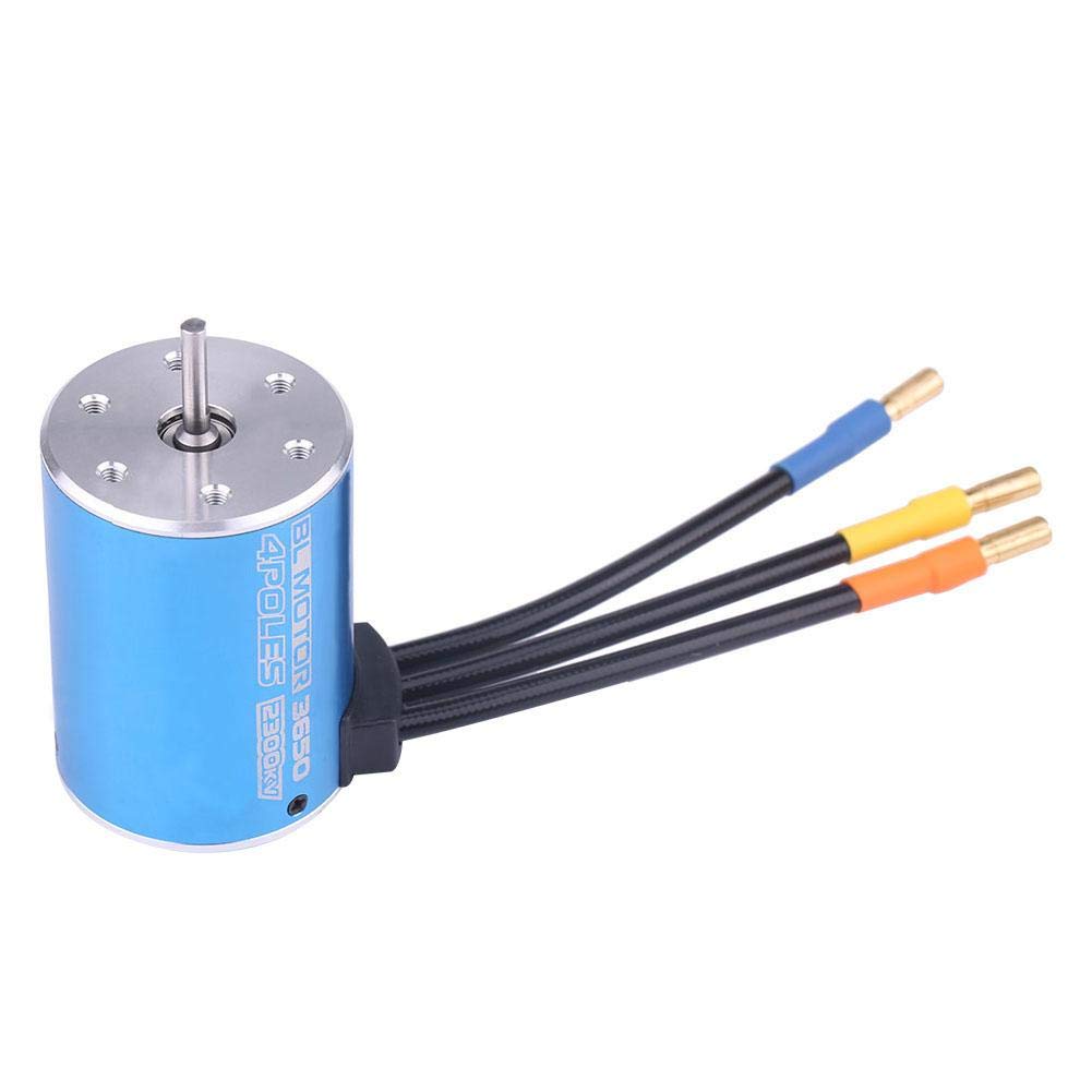 RC Car Brushless Motor, Surpass 3650 2300KV Brushless Motor for 1/8 Remote Control RC Car Model Part Accessory
