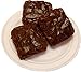 Flora-cal Products Fake Chocolate Brownie 3 Piece on Plate