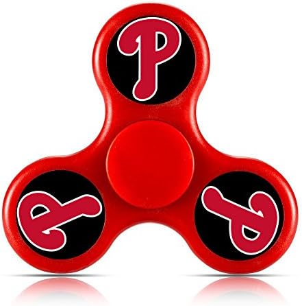 Philadelphia_Phillies Sharingan EDC Hand Spinner Tri Fidget Fingertip Gyro Stress Relief ADHD ADD Focus Toys High Speed, Best Fidget Toys Fiddle Sensory Toys For Kids Classroom For Camo Autism