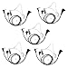 abcGoodefg Walkie Talkie Earpiece with Mic PTT, 1 Pin 2.5mm Covert Acoustic Tube Ear Piece Headset for Police Radios Law Enforcement Compatible with Motorola MH230R MH230TPR MR350R MS350R (5 Pack)