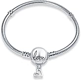 MICOO 925 Sterling Silver Snake Chain Butterfly Charms Bracelet, Evil Eye Bracelet with 5A Cubic Zirconia Bracelets for Women Birthday Gifts