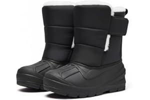 MORENDL Toddler Winter Snow Boots Waterproof Insulated Faux Fur Boys Girls Hiking Boots (Toddler/Little Kid)