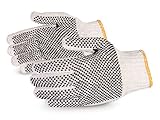 Superior SCP2D Sure-Grip Cotton/Polyester 2 Side PVC Dots String Knit Glove, Work, 7 Gauge Thickness, X-Large, Natural (Pack of 1 Dozen)