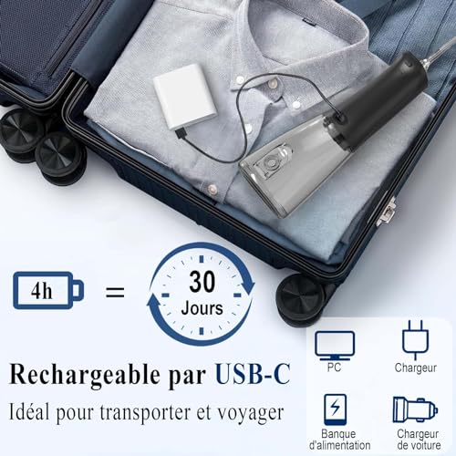 SURFOU Professional Dental Jet Water Flosser for Teeth, Irrigators and Irrigators Cleaning Teeth Water Jet, Tooth Cleaner Pulser Interdental Irrigator Portable Scaler