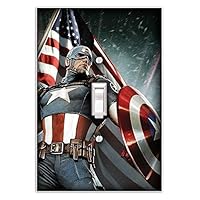 Captain America Decorative Single Toggle Light Switch Plate Cover