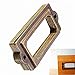 10pcs Antique Brass Label Holder Metal Name Card Frame for Furniture Cabinet Drawer Case Drawer Label Holder