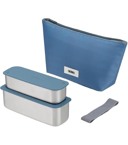 Amazon.com: Thermos DSA-604W NC 2-Tier Slim Fresh Lunch Box, 21.8
