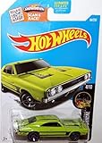 Hot Wheels 2016 Night Burnerz '69 Dodge Charger 500 84/250, Neon Green