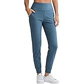 Lycheers Womens Joggers with Pockets High Waisted Leggings Stretchy Slim Fit Sweatpants for Yoga Workout Daily Wear