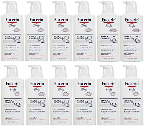 Eucerin Baby Wash and Shampoo 13.5 Fluid Ounce (12 pack)