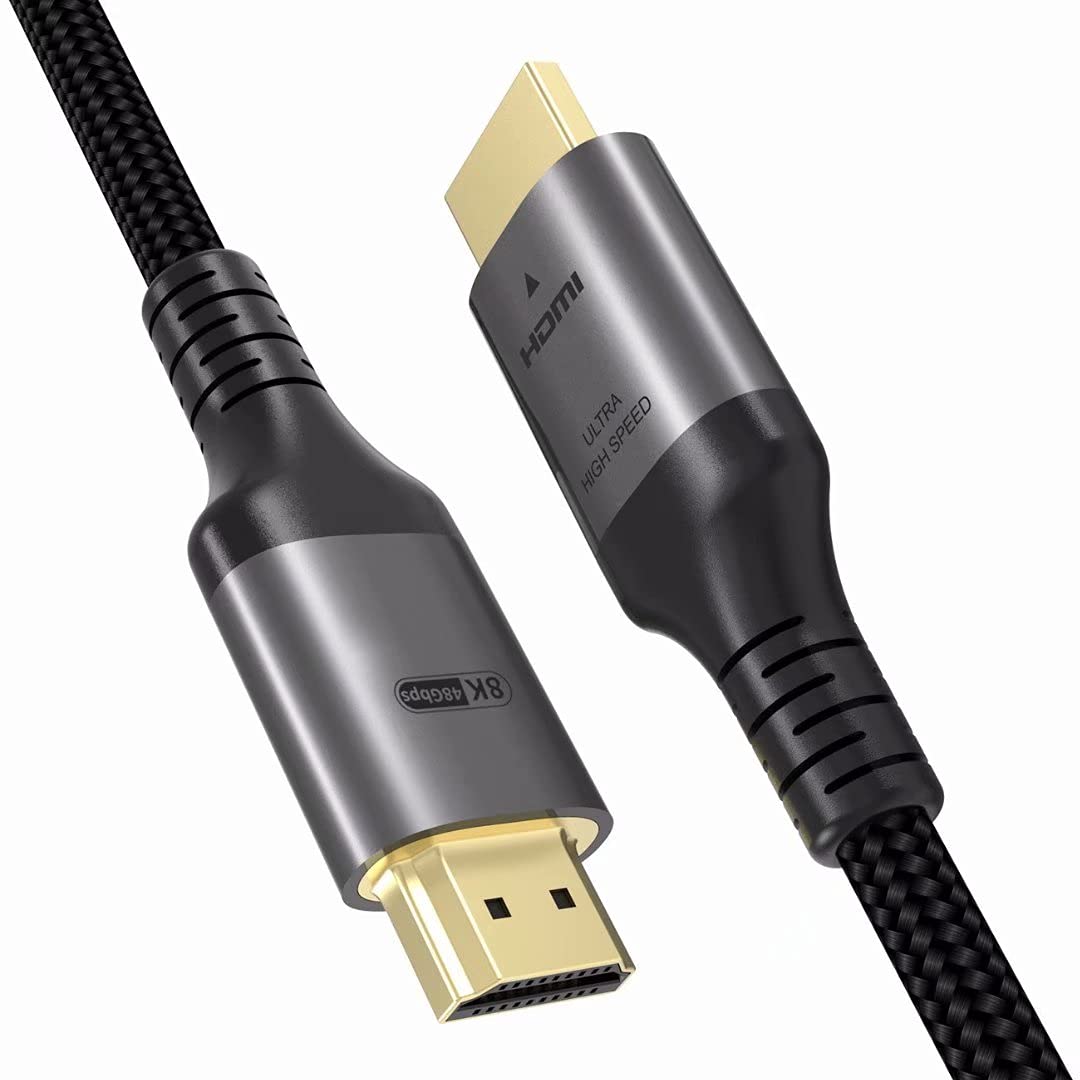 Certified 10K 8K HDMI 2.1 Cable 1.5M, 48Gbps Ultra High Speed HDMI Cable Ethernet CEC 4K 240Hz 200Hz 165Hz 144Hz 120Hz 8K 60Hz ARC eARC Netflix HDCP2.3 HDR10+ PC Laptop RTX5090 TV Monitor Projector — image 1