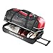 Samsonite Andante Wheeled Rolling Duffel Bag, Black/Red, 28-Inch
