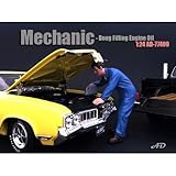 American Diorama 77499 Mechanic Doug Filling Engine Oil Figurine / Figure For 1:24 Models