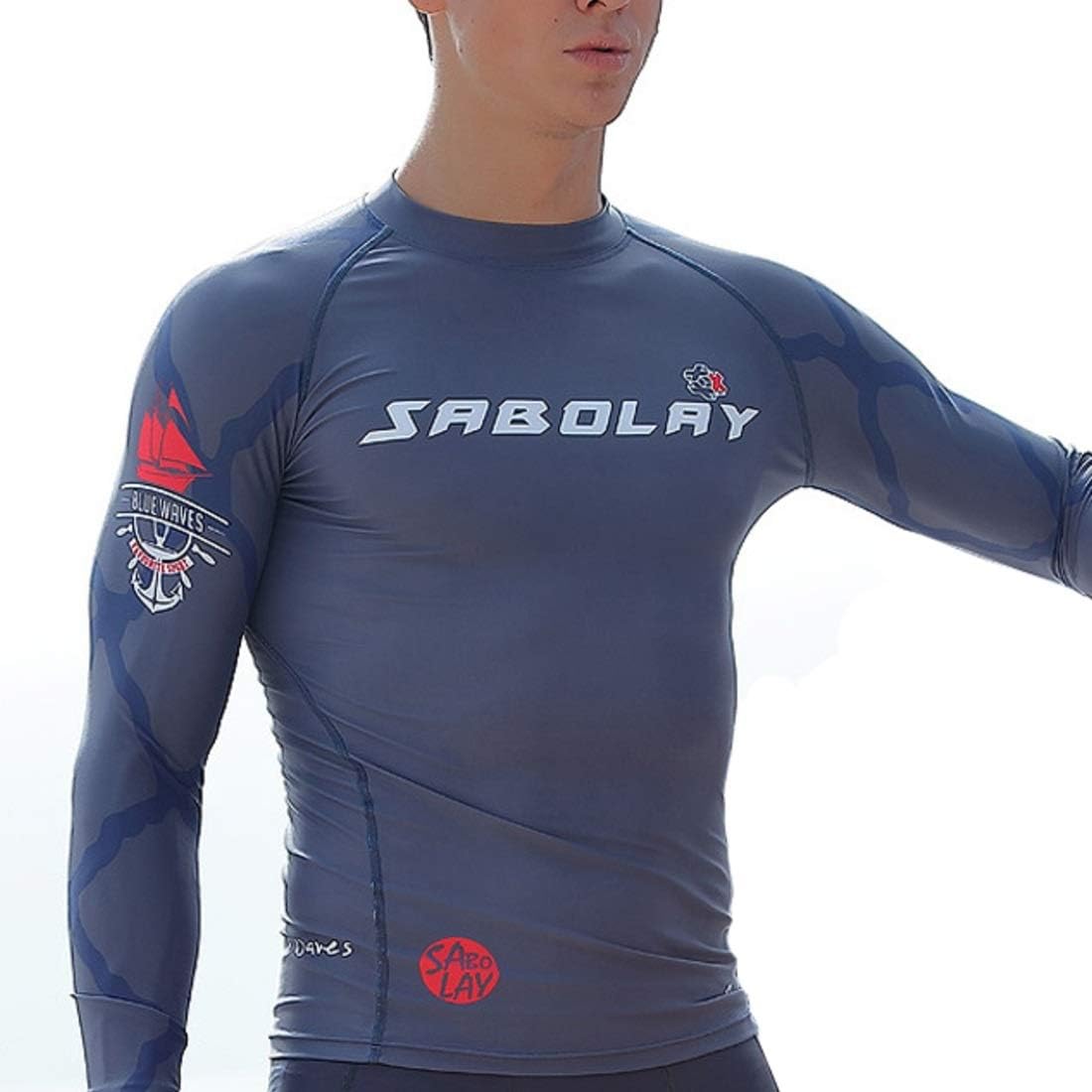 Hemotrade Men's Triathlon Wetsuit - Full Body Neoprene Wet Suit Designed For Open Water Swimming (Color : Top, Size : L)