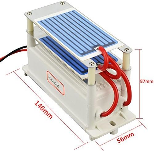 Microtimes New Portable Double layer Ceramic Ozone Generator 220V with Fan Excellent Heat Dissipation (7g)