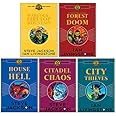 Fighting Fantasy RPG (1-5) Collection 5 Books Set By Steve Jackson (House of Hell, The Warlock Firetop Mountain, Forest of Doom, City Of Thieves, Citadel of Chaos)