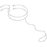 Hand Chain Siver Bracelet for Women, Silver Beaded Ring Hand Chain Finger Ring Cubic Zirconia Dainty 14K Gold Plated Cross Bracelet Chains for Women Simple Body Jewelry