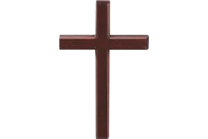 XIPENGKEJI Christian Wooden Cross Wall Hand Held Prayer Crosses Small Wooden Cross with for Decor Christian Gift 4.7 inch with Velvet Bag