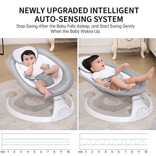 Bellababy Bluetooth Baby Swing for Infants, Compact & Portable
