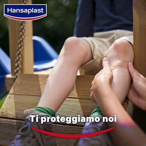 Hansaplast CLASSIC Cerotto su Rocchetto, Cerotto rotolo per il fissaggio di bende e compresse, Per medicazione in tessuto, 1 Confezione da 5m x 2.5 cm