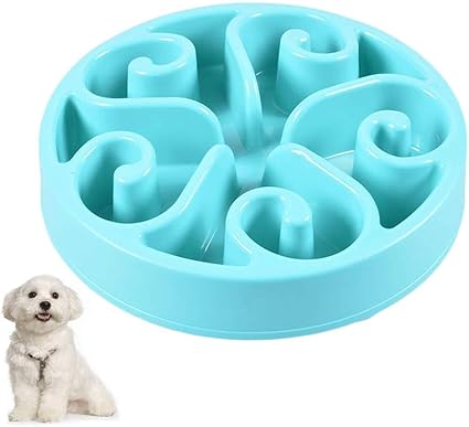 Txin Dog Feeding Bowls Slow Feed Nonslip Maze Dog Bowl Slow Feeder
