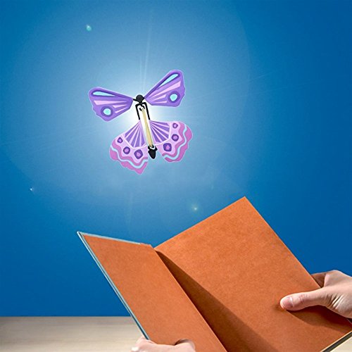 Blue Stones Novelty Magic Props Funny Gadgets Fly Butterfly Children`s Outdoor Toys Color Ramdom Magic Toy Creative