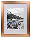 Golden State Art, 11x14 Satin Aluminum Frame with Ivory Mat for 8x10 Photo - Wide Molding- Swivel Tabs, Sawtooth Hangers - Wall Display (Rose Gold, 1-Pack)