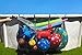MESH TITAN Pool Storage Bag (Blue) - Organizer for Pool, Fence, Deck, Garage, Gym - 60” Pouch Floats, Sports Balls, Inflatable rafts, Toys, Yoga Balls and More