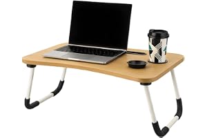 Mesa Para Notebook Portátil Articulada Mdf Grafite Suporte Para Laptop Dobrável Home Office Cama Porta Tablet (Marrom)