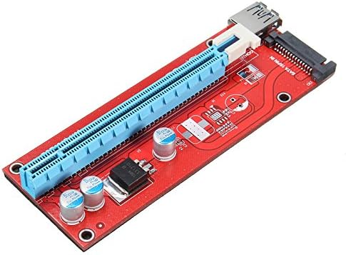 VER 007S Extender Cable USB 3.0 Converter SATA PCI Express PCI-E 1X To 16X Riser Card With 15pin SATA Power Slot Connector Supply Cable 60 Centimeter For Bitcoin Mining