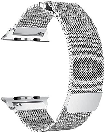 Ninth Replacement Band Compatible with Apple Watch 38mm 40mm 42mm 44mm,Milanese Loop Sport Wristband Magnetic Closure Compatible with iWatch Band Series 4 3 2 1