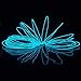 ZITRADES Neon String Lights, 15ft Ice Blue EL Wire, Portable, 3 Lighting Modes, Indoor, Battery Powered, Party Decorations