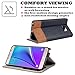 WenBelle for Galaxy Note 5 Wallet case, [Blazers Series] Wallet-Style Case, Stand Feature, isal Fabric and Leather-Look Design Wallet Cover Flip Cases for Samsung Galaxy Note 5 (Blue)