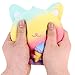 Squishies Jumbo Ice Cream Cat, VLAMPO Slow Rising Stress Relief Squishy Toys Super Soft Kawaii Scented Decoration Toys Squishy Fun Collection for Kids & Adults (Rainbow)