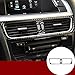 wroadavee Carbon Fiber Center Console Air Vent Outlet Cover 2pcs for Audi A4 S4 2008-2015