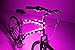 Brightz CosmicBrightz LED Bike Frame Rope Light, Pink - 6.5-Foot String Rope - Battery-Powered with On/Off Switch - Ultra Bright Color Keeps Your Ride Fun and Safe for Kids, Teens, & Adults