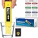 Digital Ph Meter Tester 0.01 PH Accuracy Water Quality Tester with ATC 0-14 Measurement Range with Plastic Box for House Water,Hydroponics,Aquariums,Pool,6 pH Buffer Packets calibration(with battery)